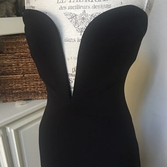 Strapless Black Dress - Picture 3 of 16